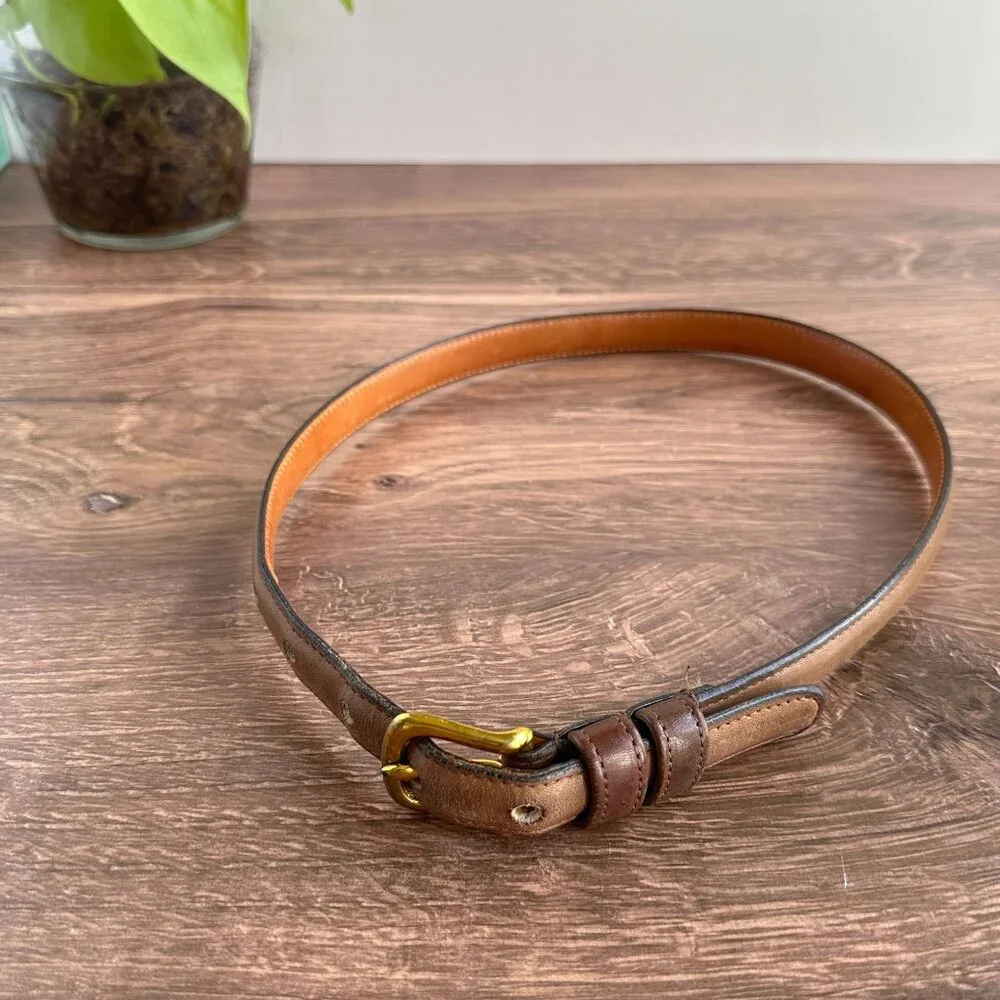Coach Brown Leather Belt 26
